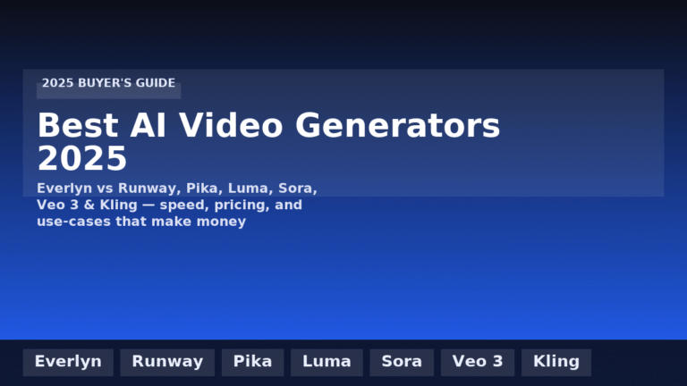 Best AI Video Generators 2025 — Everlyn vs Runway, Pika, Luma, Sora, Veo 3 & Kling